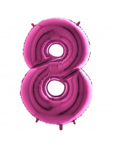 Balão Número 8 Rosa 